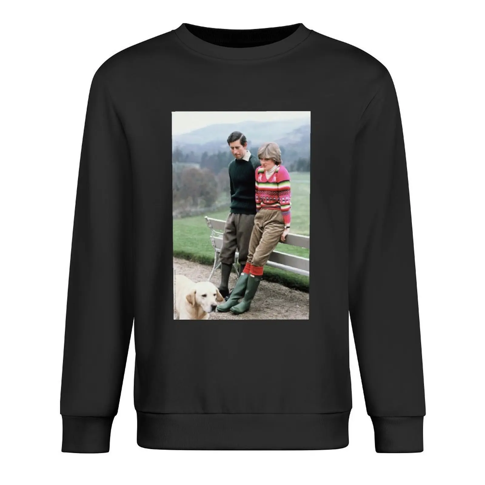 

TRH Prince and Princess of Wales Pullover men clothes korean autumn clothes men wear men's coat new in sweatshirts