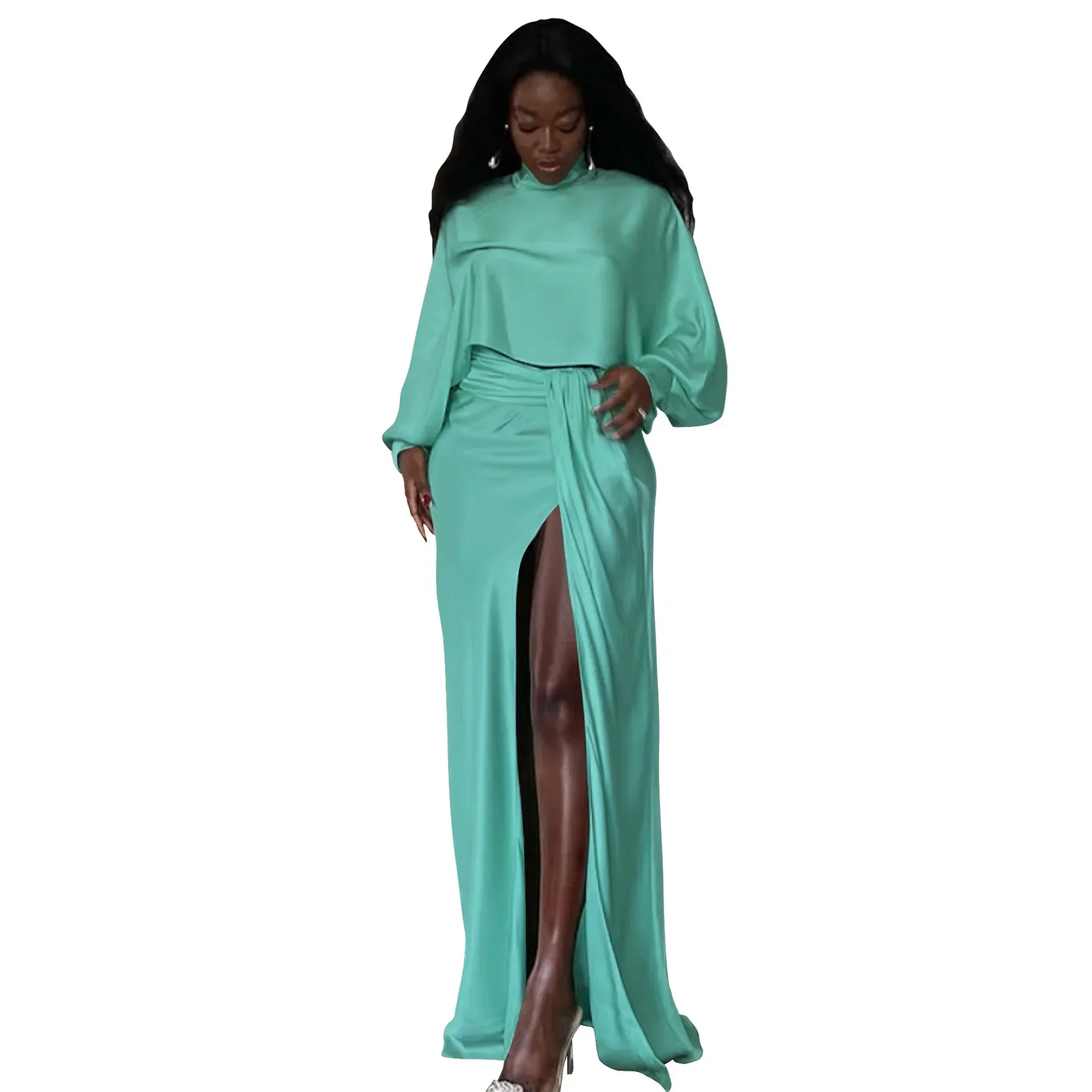 Африканские платья для женщин, комплект из двух предметов, укороченный топ и юбка, костюм, одежда Dashiki, вечерние традиционный халат, наряды Анкары, кафтан