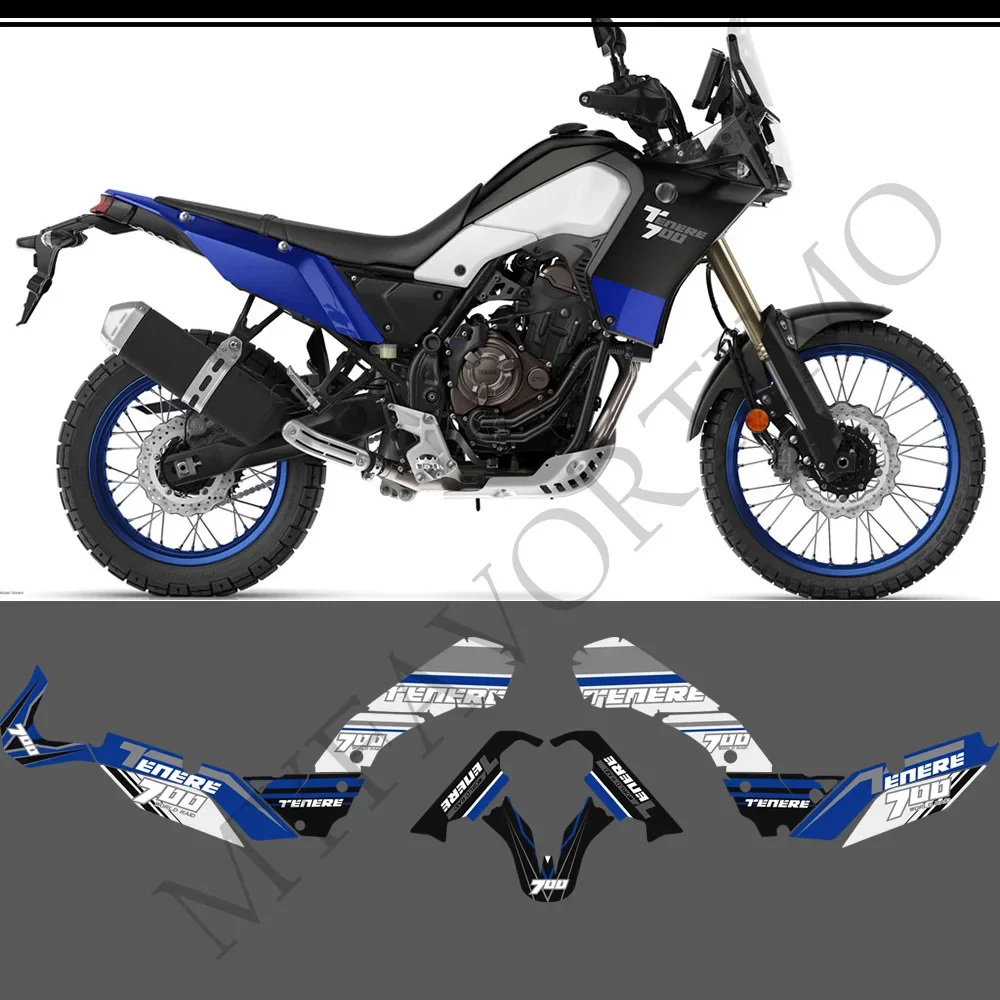 Almofadas de tanque adesivos decalque para yamaha tenere t700 xtz 700 t7 conjunto proteção kit handshield defletor vento 2019 2020