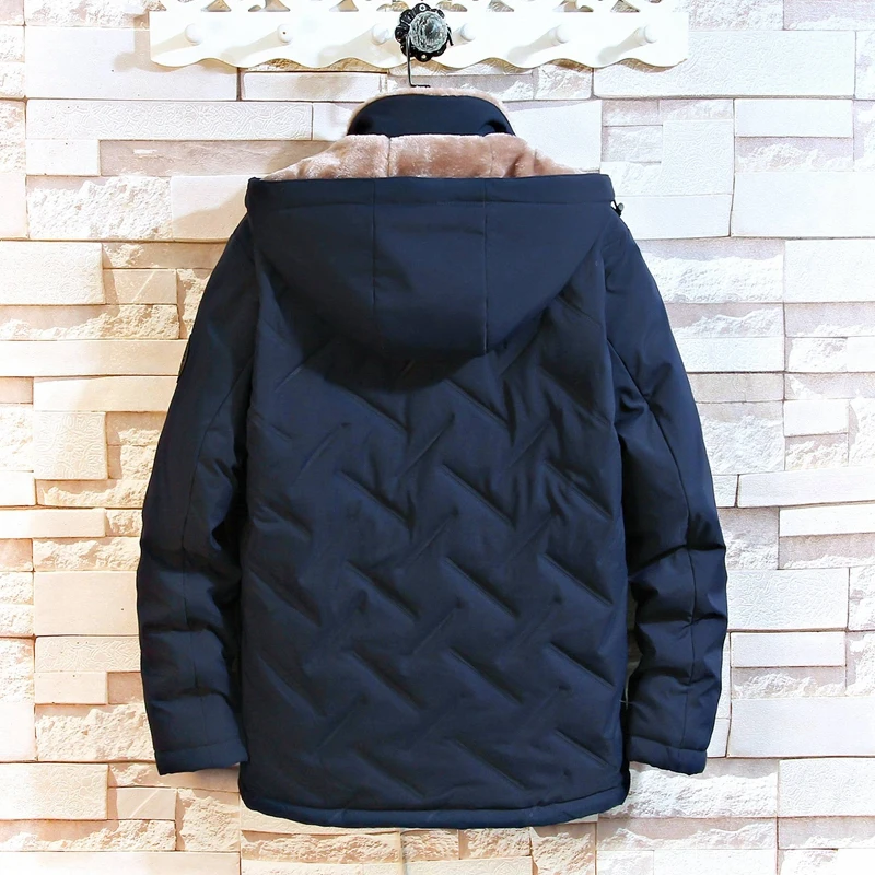 Veste Smile pour Homme, Manteau Chaud Rembourré, avec Poignées Simples, Capuchon Amovible, Design de Voyage en Plein Air, Nouvelle Collection Automne Hiver