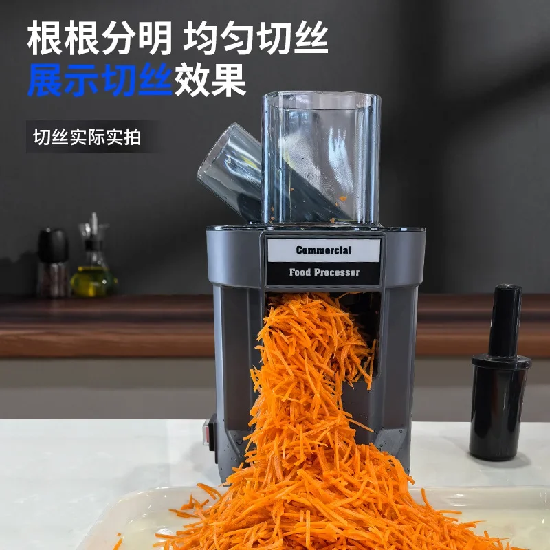 Коммерческий электрический измельчитель, слайсер с двойным желобом, диагональная резка, большой диаметр для кухни, экспортный диаметр, экспорт