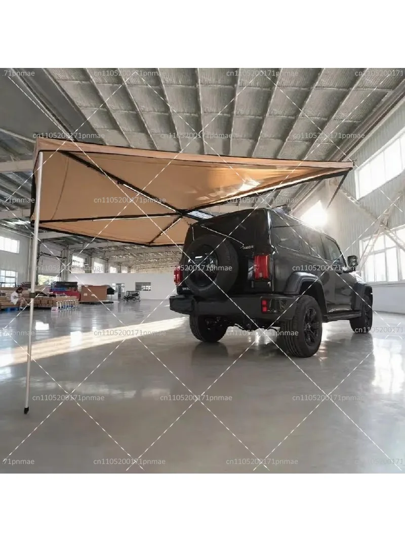 4x4 Off-Road Retractable Folding Camper Self-Driving Tour Outdoor Camping LED Light Vehicle Awning Tent