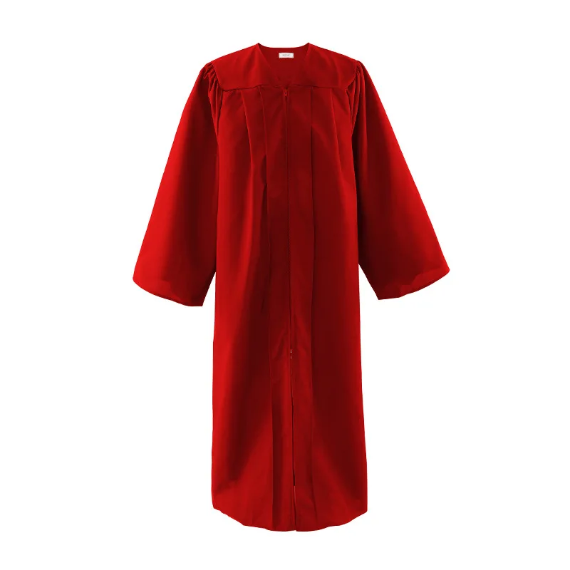 2025 New American Bachelor's Gown Graduation Gown Woven Single Robe Doctoral Master's Gown Multi-Color