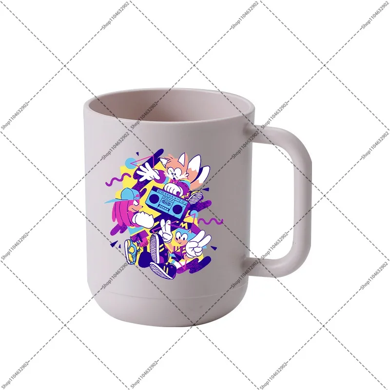 Sonics Toothbrush Cup Shadow Cartoon Anime Pattern Tooth Cups Trvel Portable Family Simple Couple Water Bottles Party Gifts view 4