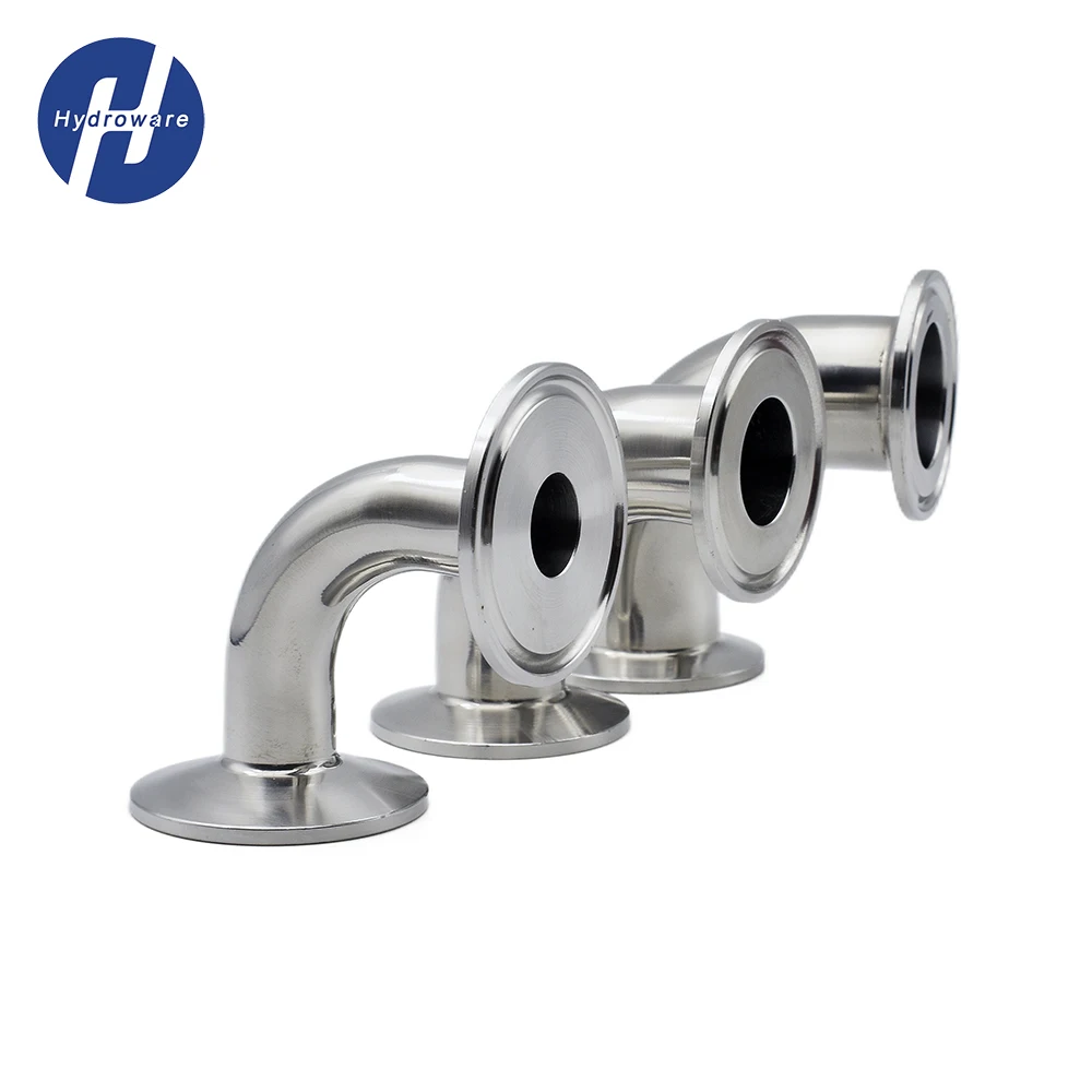 

3/4" 1"2"3" 4"19mm-108mmSS304/316 Stainless Steel Tri Clamp 90 Degree Elbow Pipe Fitting OD Ferrule 50.5 64 77.5 119mm Homebrew