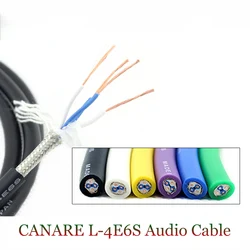 1/2/3/4/5/10/20m Rainbow Cable 4-core Microphone Cable Braided Shielded Audio Cable Mobile DIY Engineering Signal Line L-4E6S