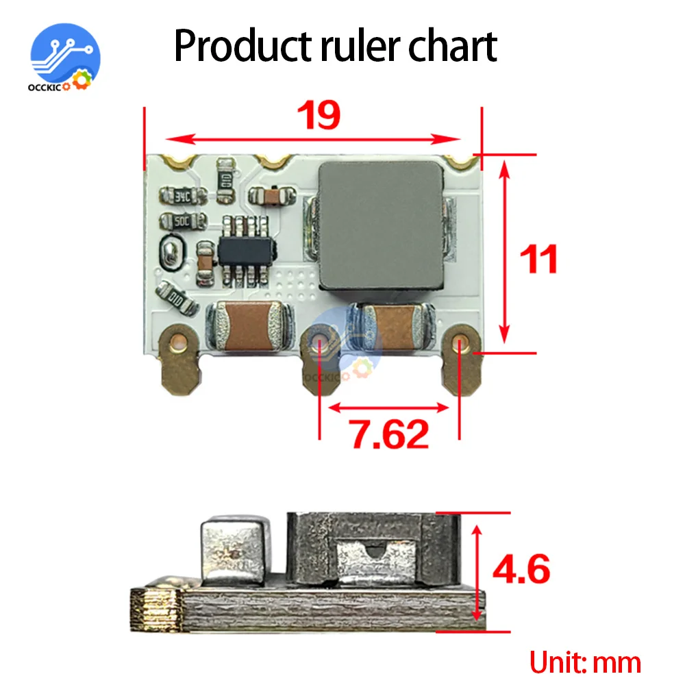 Mini DC-DC 9V/12V do 5V 4A obniżanie mocy moduł zasilający przetwornica napięcia wydajność konwersji regulowana 98%