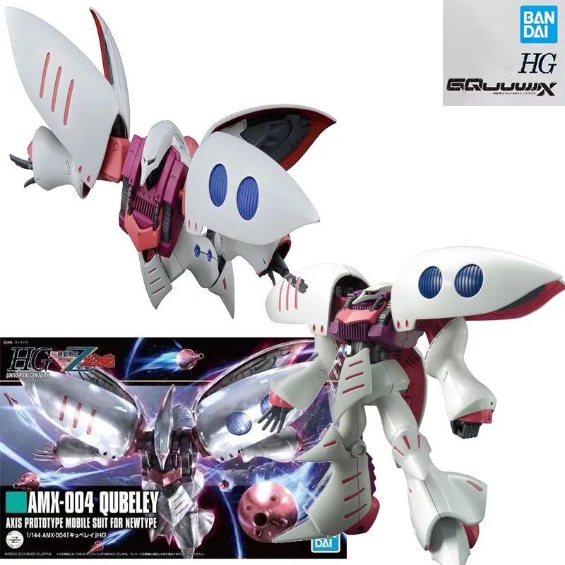 

Bandai Gundam Model Kit HGUC 1/144 AMX-004 Qubeley Gundam Genuine Robot Model Decoration Action Toy Figure Toys for Children