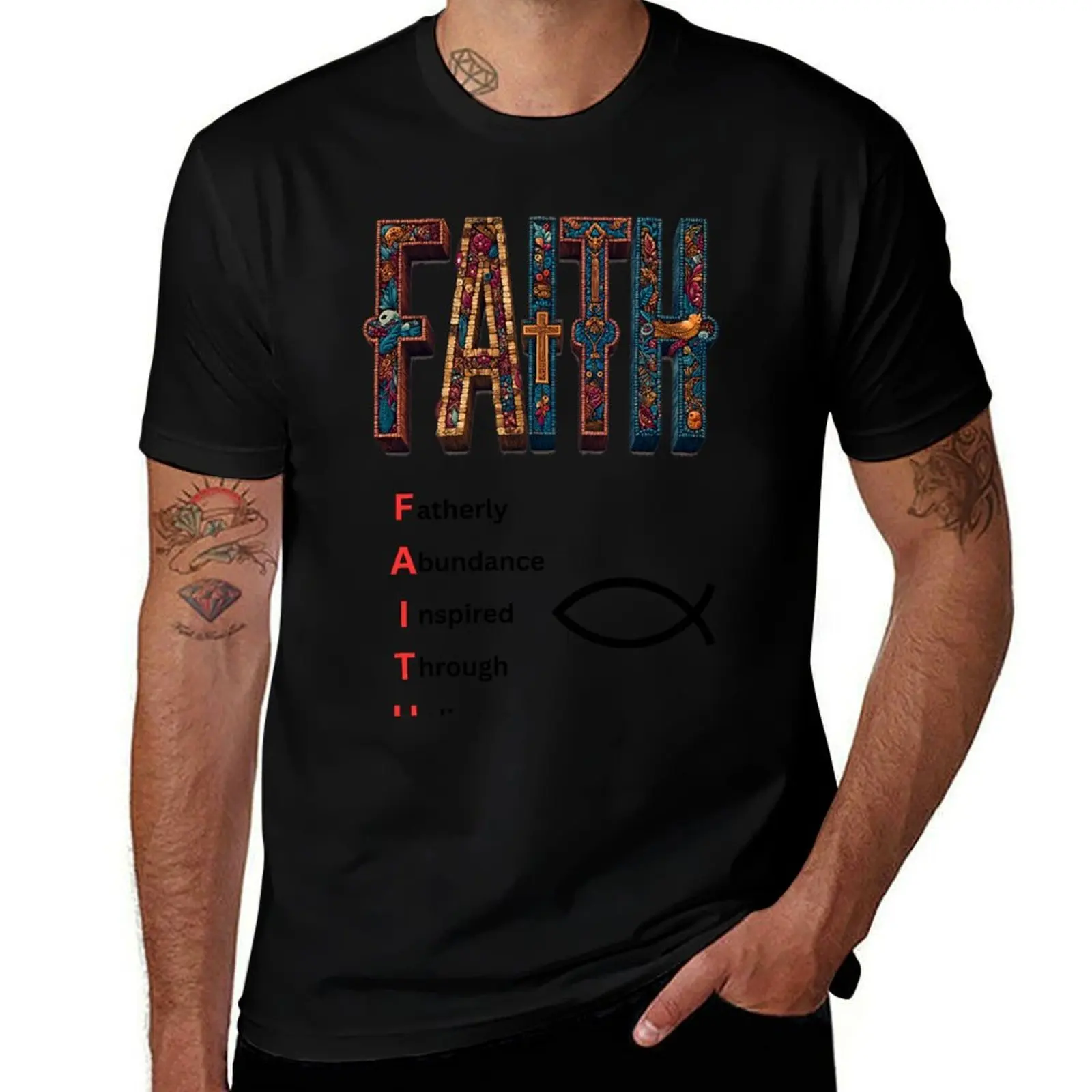 

FAITH - White T-Shirt Blouse street wear for a boy plain t shirts men