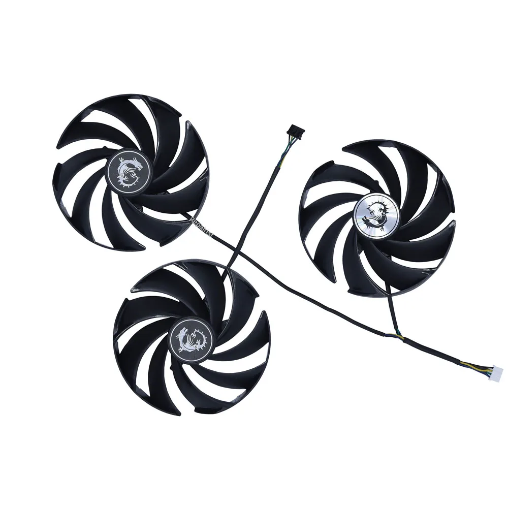 GPU Graphics Cooler,Video Card Fan For MSI RTX 4090 4080S 4080 SUPER GAMING X SLIM,For MSI RTX4090 GAMING TRIO 24gb,PLD10020B12H