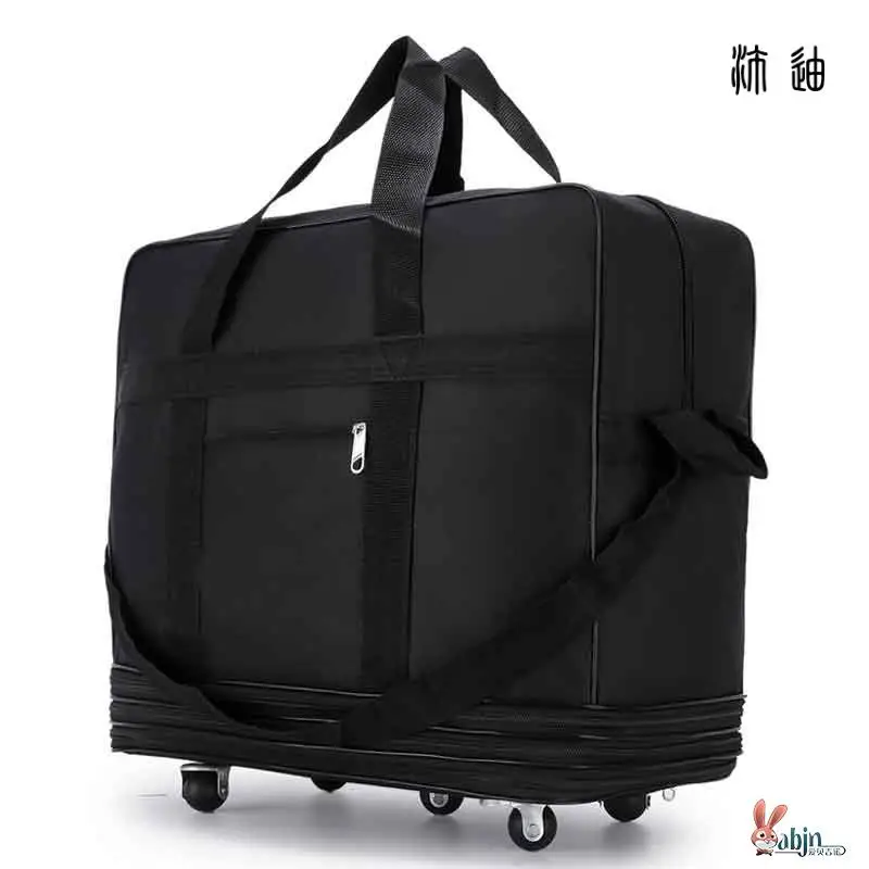 air-travel-canvas-bag-large-capacity-moving-suitcase-wheel-pulling-luggage-bag-carry-on-bag-sport-style-abs-pc-material