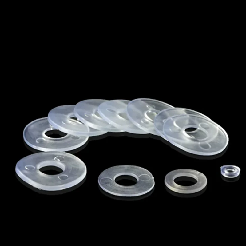 Multi-Size M3-M25 Clear PVC Nylon Flat Insulation Gaskets Soft Transparent Plastic Sealing Washers 500Pcs DIY Electronic Circuit