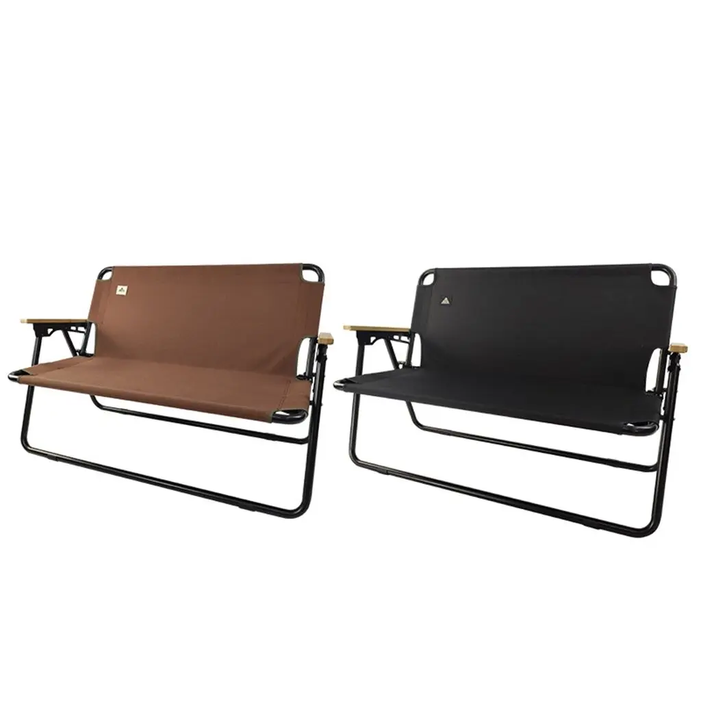 Aluminum Alloy Double Folding Chair Outdoor Portable Folding Chair Leisure Camping Picnic Double Beach Chair