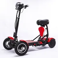 Foldable Electric Scooter for Adults 250W Dual Motor 36V15.6AH/10.4AH 4 Wheel Folding Electric Scooter for Elderly 40KM