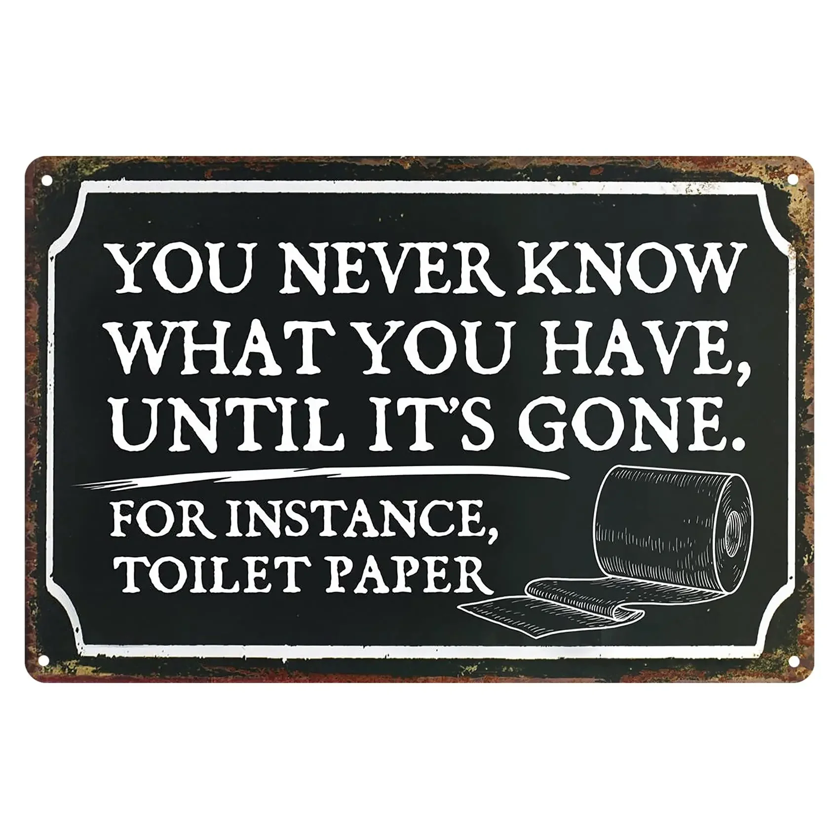 Panneau de décoration de salle de bain drôle, accessoires rustiques de ferme, décoration avec des dictons, vous ne connaissez