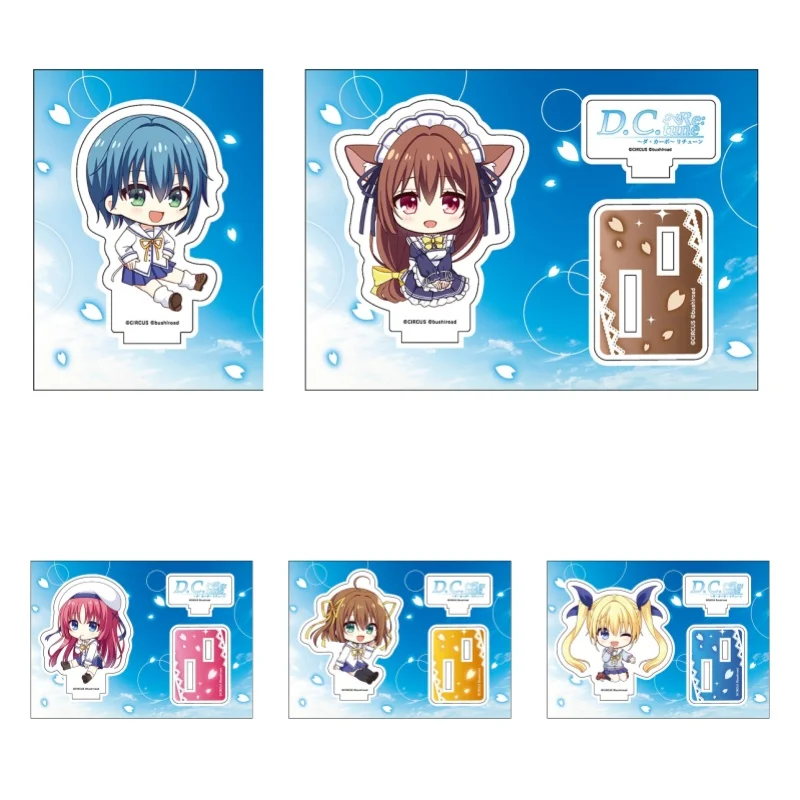 

New style D.C. Re:tune Love Game 10cm Acrylic Stand Doll Mini Figure Cosplay Toy for Gift Double Insertion