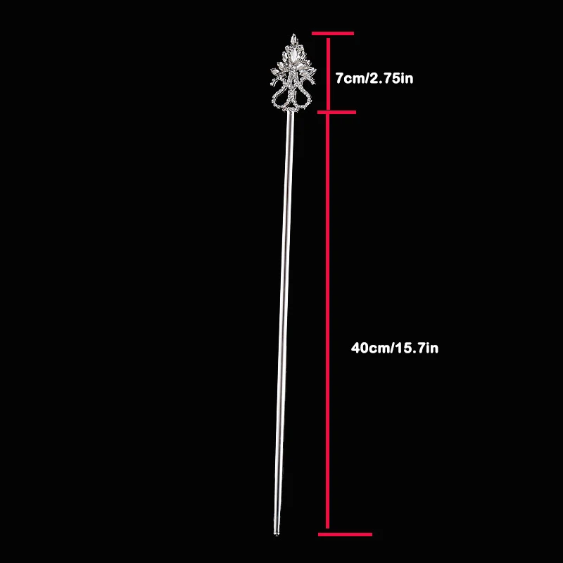 마법의 크리스탈 꽃 마법 지팡이 어린이 휴일 액세서리 의상 소품