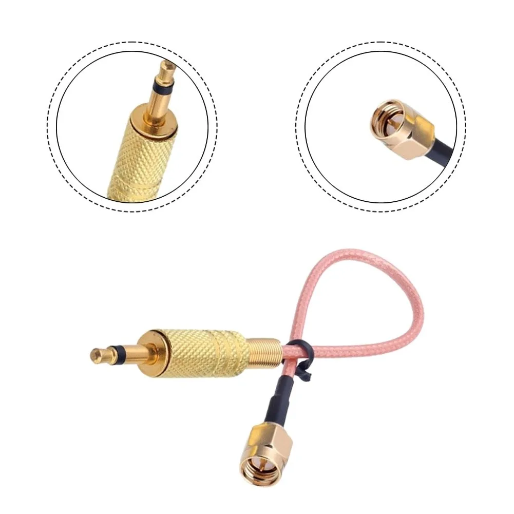 RG316 Coaxial Extension Cable With For SMA Male Connector And 3.5mm Audio Jack For Communication And Audio Applications