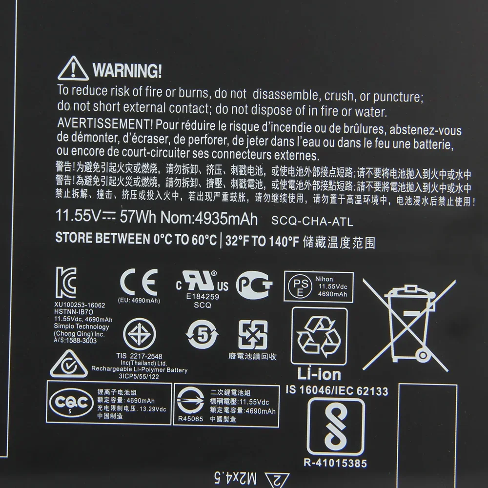 Replacement Battery HSTNN-IB7O OM03XL For HP EliteBook 1030 G2 1GY31PA Quality Spare Batteries With Tools 3400mAh