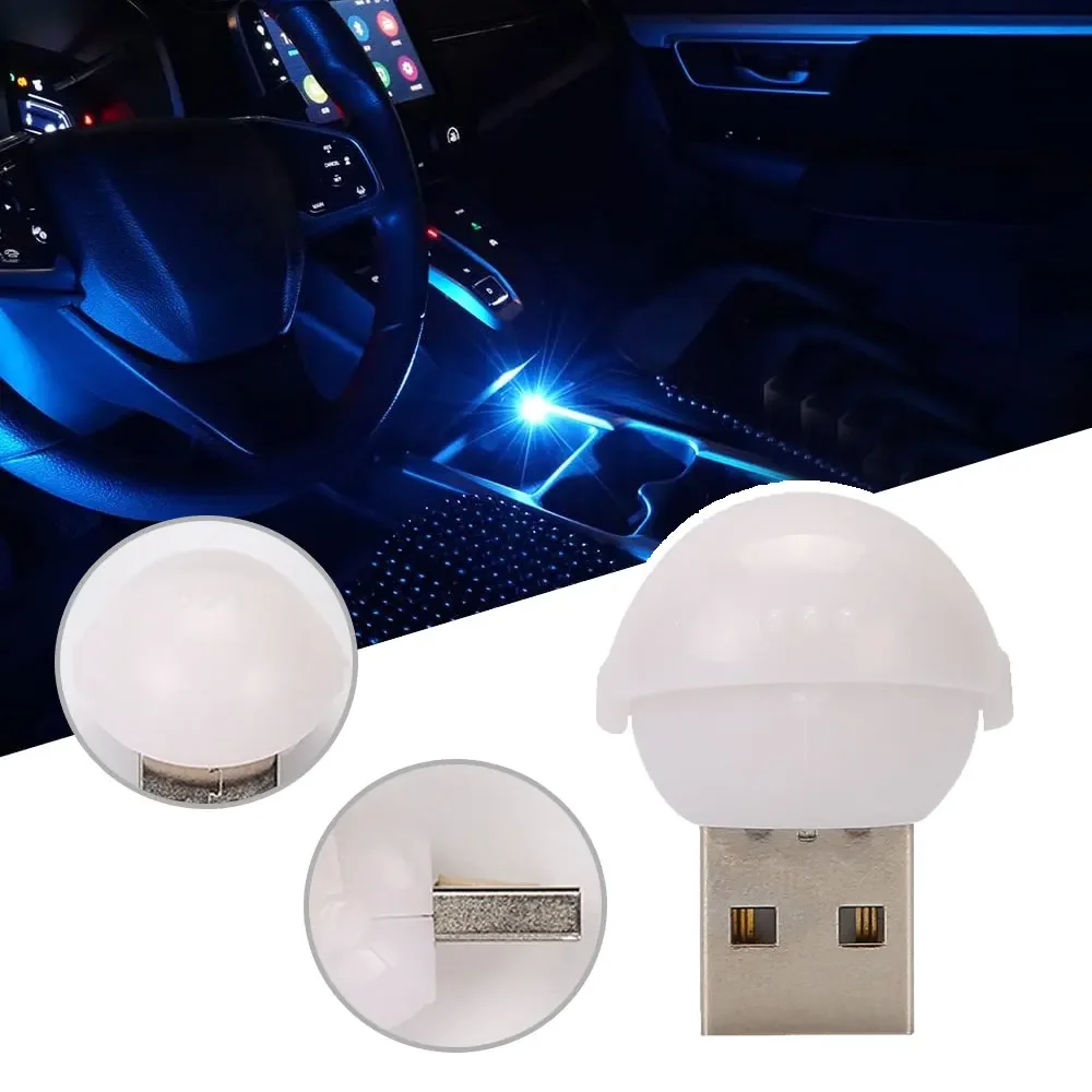 

Car Interior Mini USB LED Atmosphere Lights Decorative Lamp Party Ambient Modeling Car Portable Plug Play Car Lights Accessories