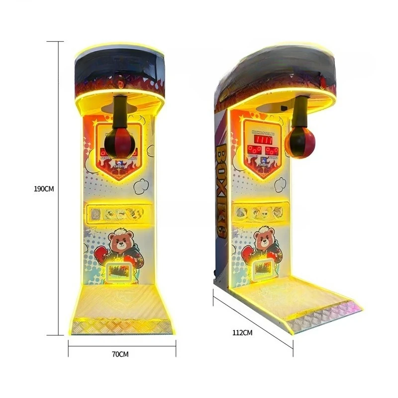 Sports arcade interactive force measuring machine coin-operated metal 110V/220V