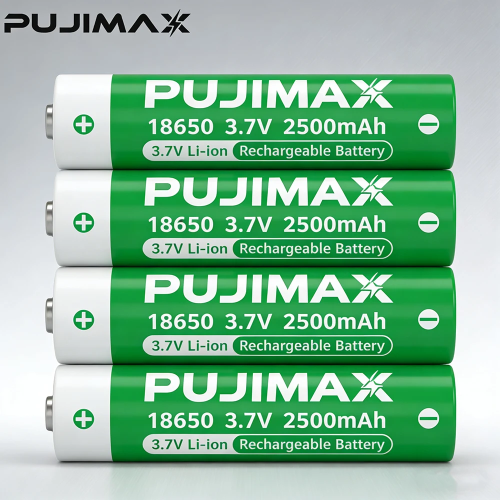 PUJIMAX 1-32pcs 18650 Battery 3.7v Lithium Rechargeable Battery 100% New NCR18650B 9250mWh Flashlight Fast Charging Batteries