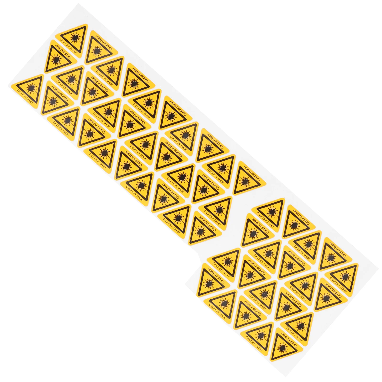 50 Pcs Laser Safety Signs Sticker Warning Cautious Decals Caution Security Stickers