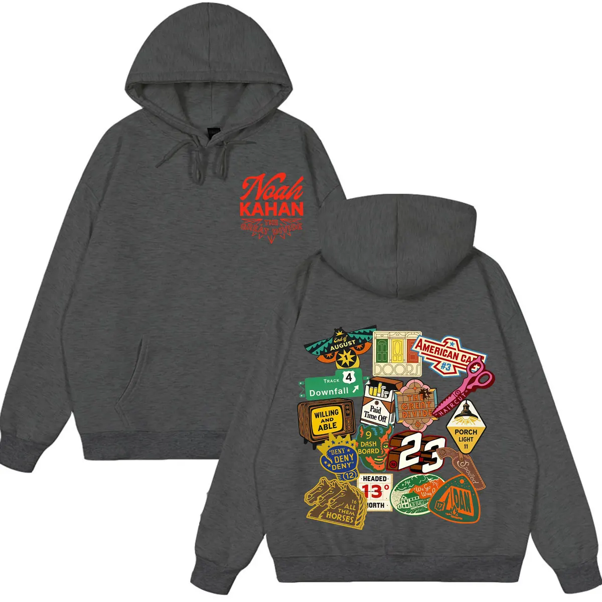 Noah Kahan The Great Divide Tour 2026 Grafik-Hoodie für Herren und Damen, Vintage-Pullover, Langarm, lockerer Schnitt, lässiger Hip-Hop-Sweatshirt – Detail 5