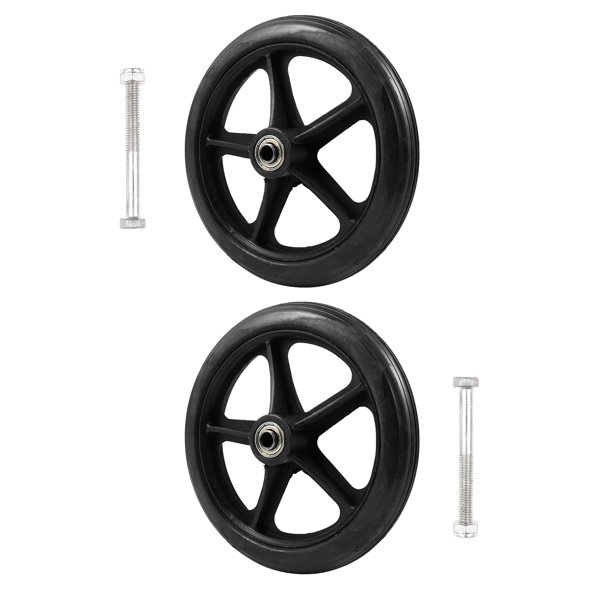 

2 Pcs Wheelchair Accessories Front Wheelchairs Spare Parts Replacement Tyres Solidwheel Pocket Baby