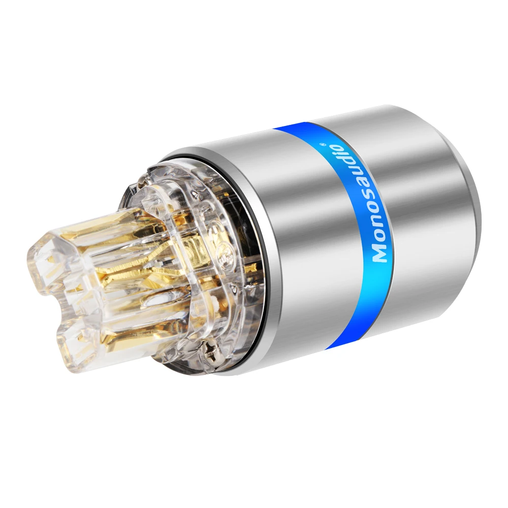 Monosaudio E107/F107 Netzstecker aus reinem Kupfer, EU-Schuko-Netzstecker + IEC-Buchsenstecker – Detail 12