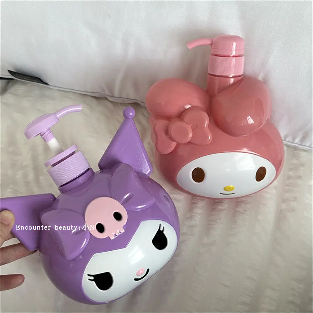 

Мультяшный флакон для лосьона и шампуня Sanrio Hello Kitty My Melody в милом девичьем стиле с аниме-дизайном, подарки