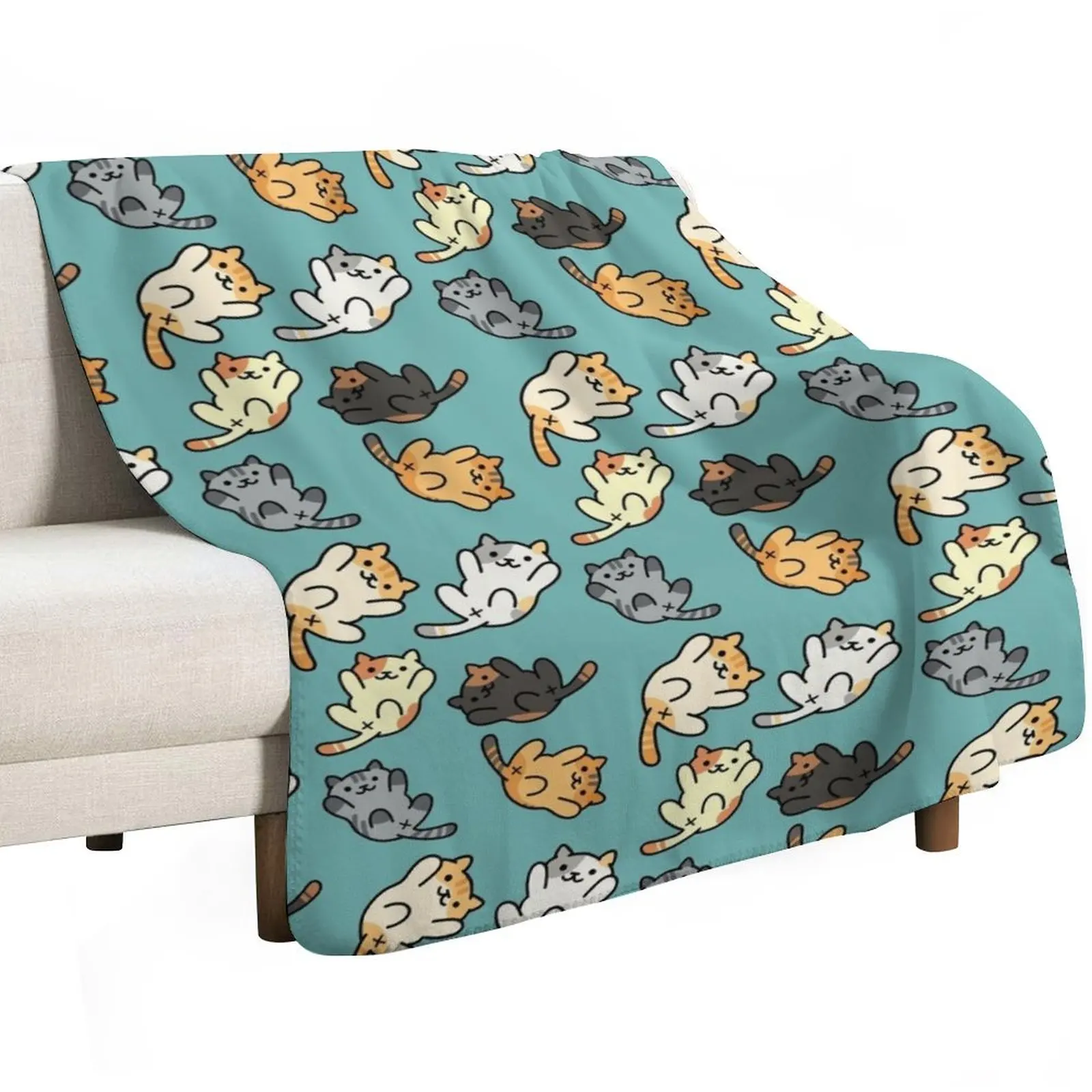 

Neko Atsume Throw Blanket heavy to sleep For Baby Bed Fashionable Blankets