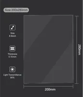 FEP Film 8.9 In 200*280mm for Creality ANYCUBIC Photon S Elegoo Mars 0.15mm UV Resin 3D Printers Release Films Printer FEP Sheet