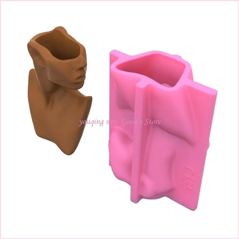 57QA العصارة زهرة وعاء الاسمنت قالب شمعة حامل قالب الصب قالب الوجه مجردة #2