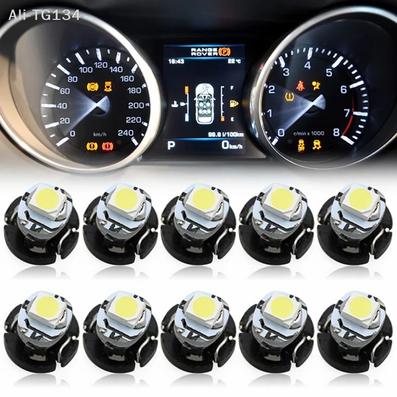 

10Pcs T3 SMD Led Neo Wedge Car Dash Gauge Instrument Cluster Bulbs Light White