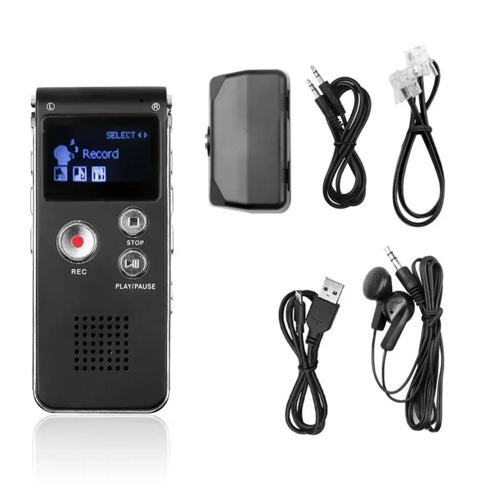 8GB Voice Recorder MP3 Player Mini Sound Audio Recorder Professional Mini USB Flash Drive Recording Dictaphone