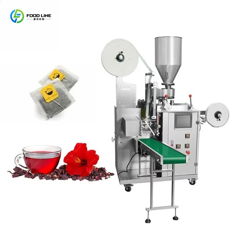 Customized High Efficiency Vertical Tea Packaging Machinery Electric Driven Filling Sealing Labeling System