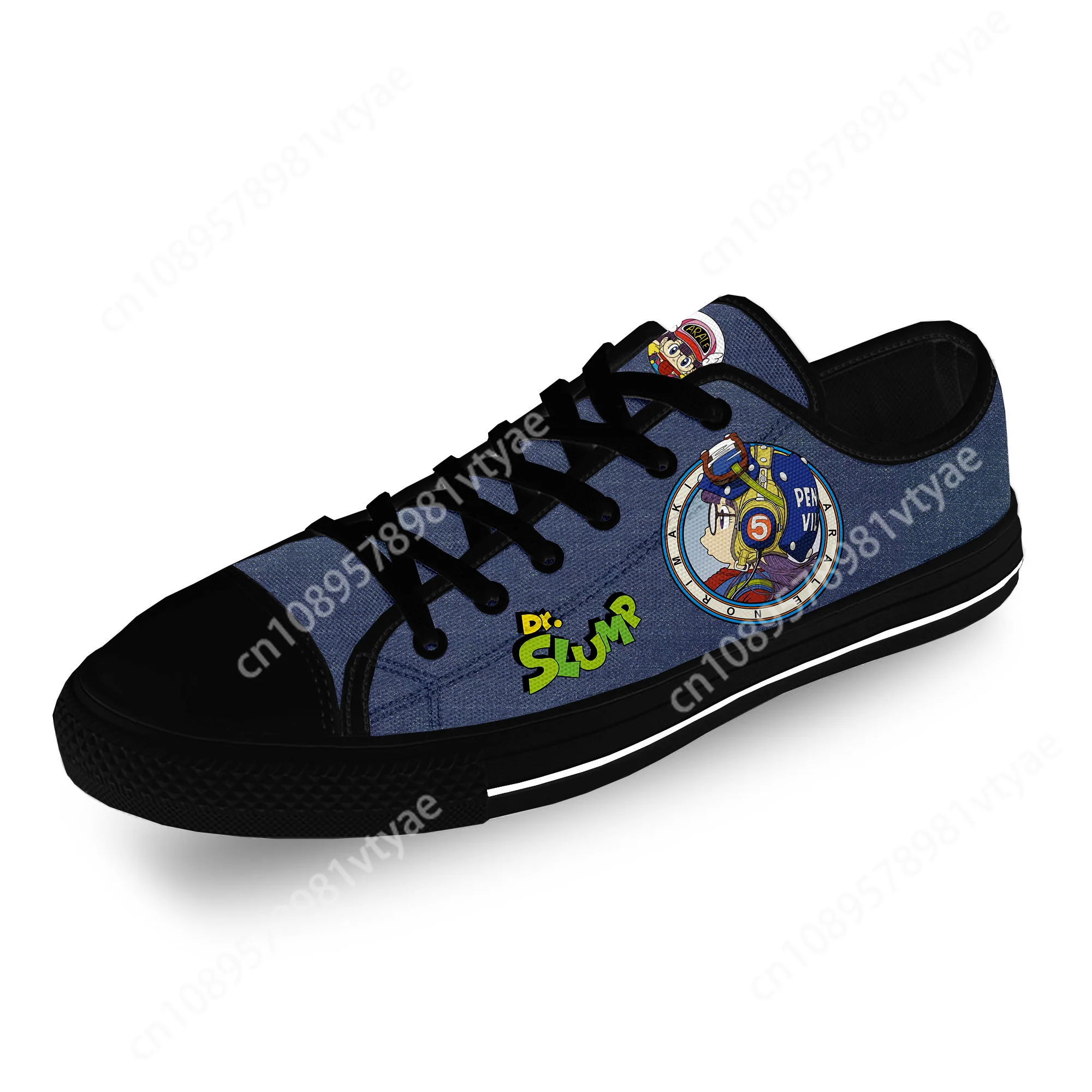 Chaussures basses en toile pour hommes et femmes, baskets respirantes, impression 3D, anime japonais, dessin animé, Arale Dr Slump, grill décontracté, mode