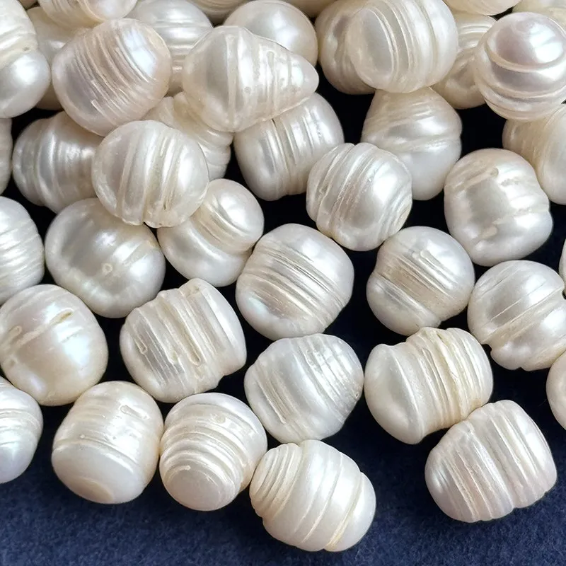 11-13mm Natural freshwater non-nucleated  pearl beads dense threads undrilling beads