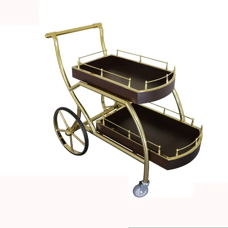 Stainless steel dining cart, dessert cake cart