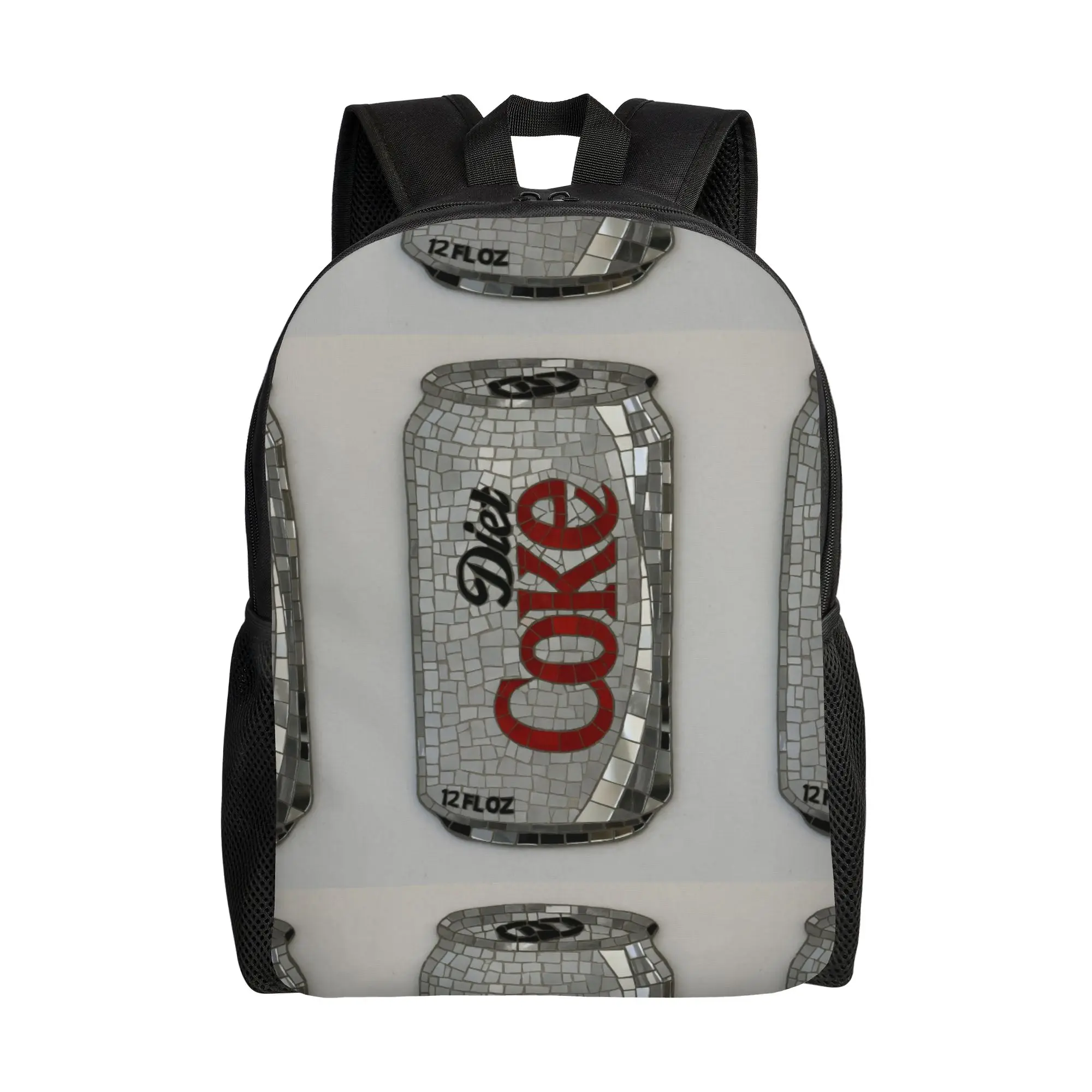 

Большой школьный рюкзак для студентов с дизайном Diet Coke Mosaic, 12 FL OZ, к началу учебного года