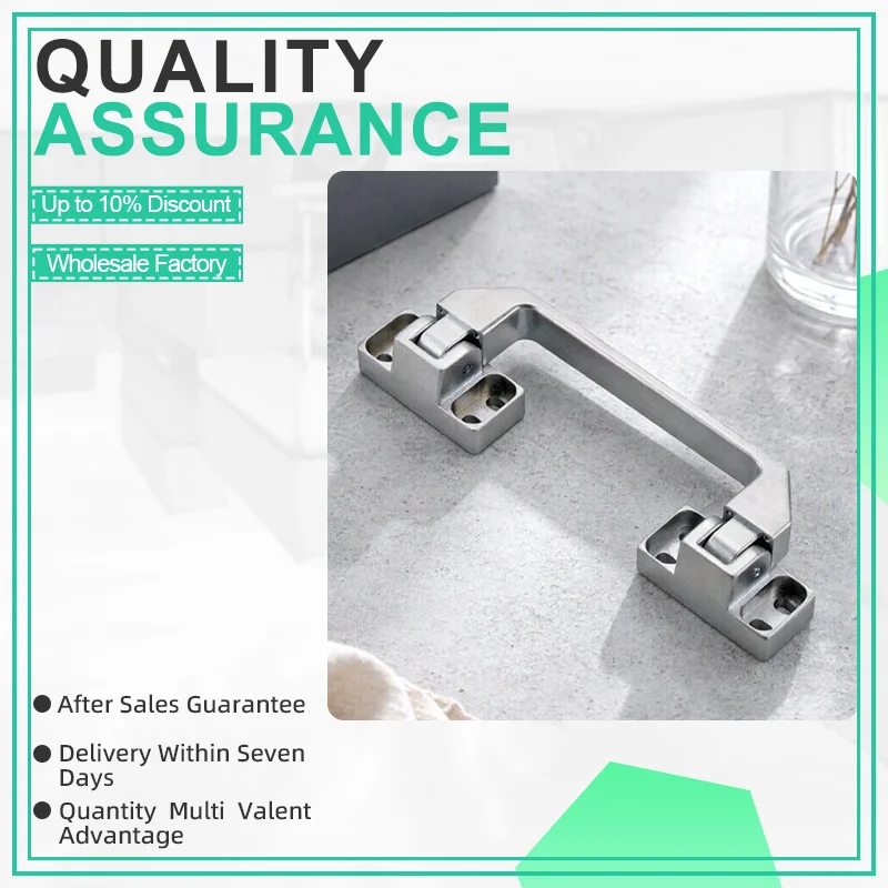 Zinc Alloy Matte Handle 90 Degree Folding Suitable For Industrial Electrical Cabinets And Medical Machinery Equipment