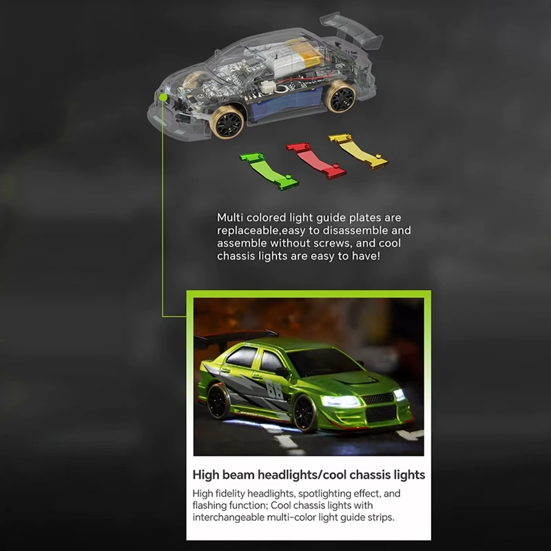 1:76 C66 Drift RC Auto RTR 2,4G Radio Voll Proportional Fernbedienung Spielzeug Auto mit Gyro Kinder Desktop Spielzeug Auto [bjve-Spielzeug]