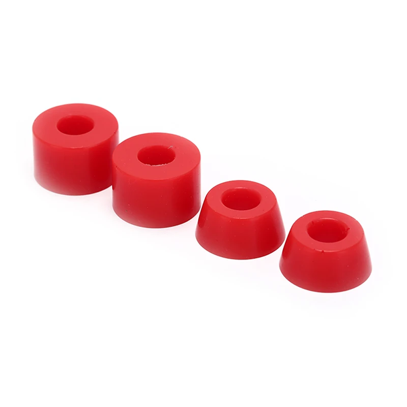 4pcs Skateboard PU Cushion Skateboard Shockproof Wheels Axle Bushings Scooter