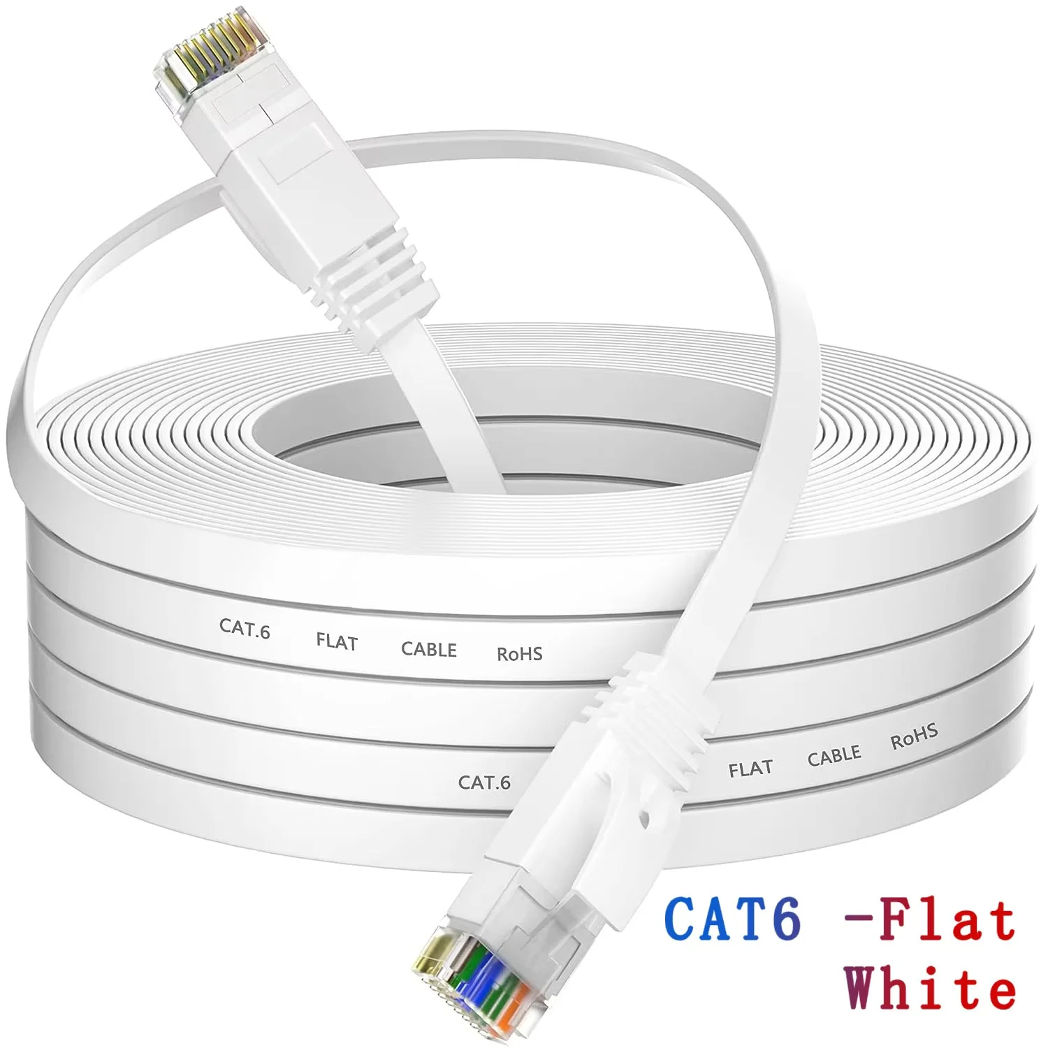Cat 6-Ethernet-Kabel, LAN-Netzwerkkabel, Internet, Netzwerkkabel – unterstützt Cat6-Netzwerk, standardmäßiges Gigabit-Hochgeschwindigkeits-Netzwerkkabel