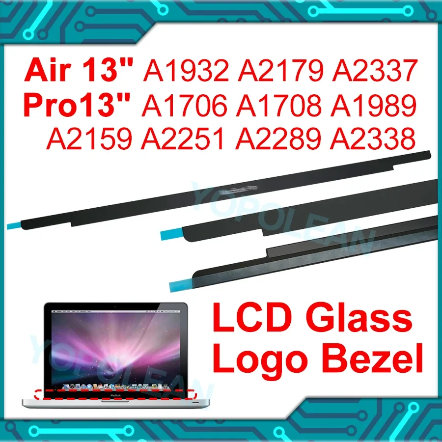 Neues graues Silber LCD-Bildschirm-Glas-Trim-Logo-Bezel für MacBook Pro Air A1932 – Detaillierte Bewertung und praktische Anleitung