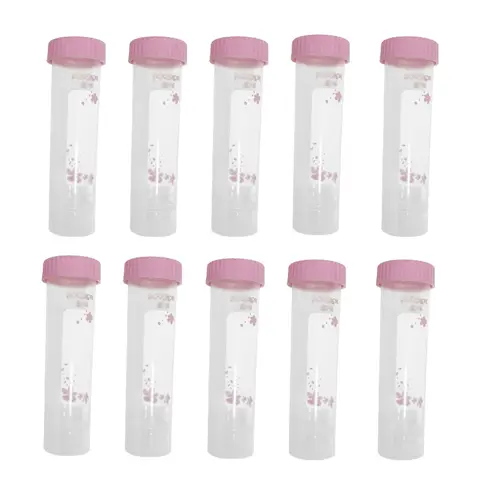 50ml 25Pcs Free-standing Centrifuge Test Tube Vial Sample Plastic Screw Cap Flat Bottom Centrifuge Tube With Scale Lab Supplies