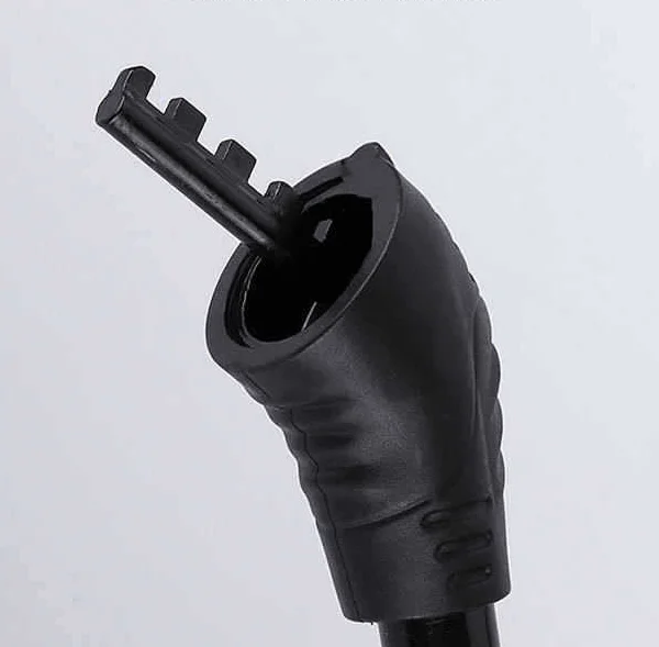 No Key 4 Digit Combination Bike Lock Mini Round Steel Cable Security Lock