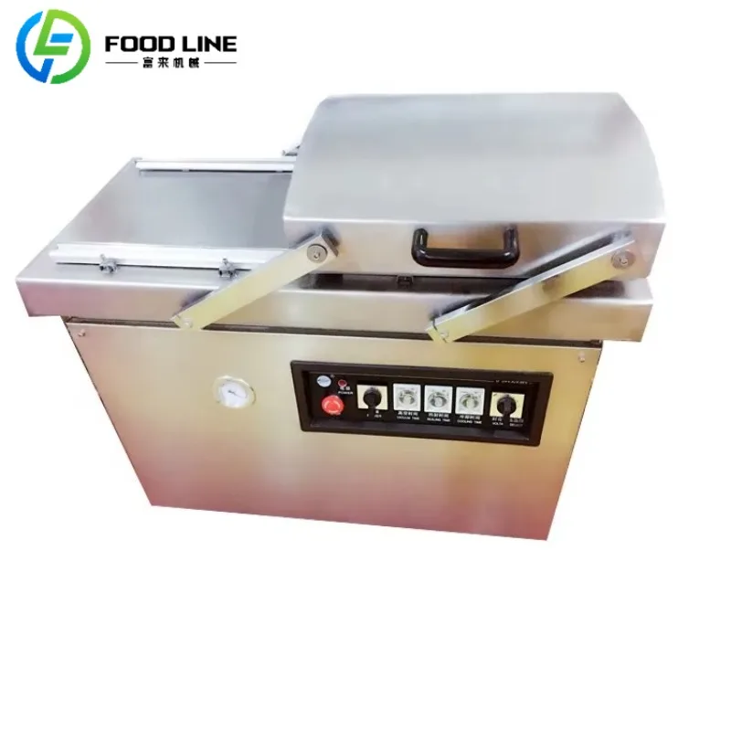 

Customized Hot-selling Desktop Vacuum Sealing Machine Semi-automatic Double-chamber Vacuum Packaging Machine for Food Packaging