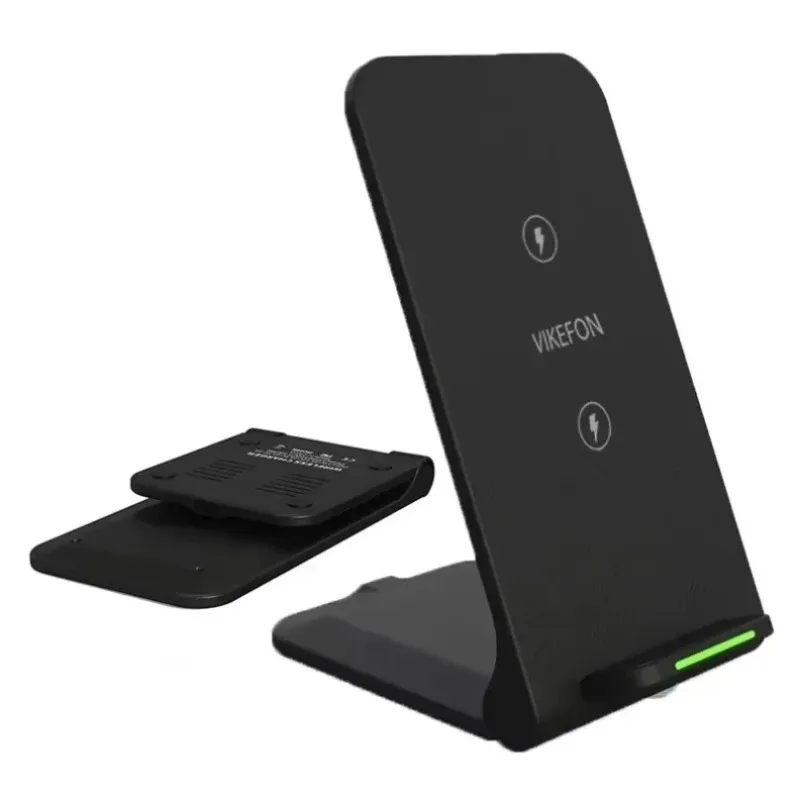 

Wireless Charger Station For iPhone 17 16 15 14 13 Airpods Samsung Xiaomi Earphone Phone Chargers Stand Fast Wireless Charging